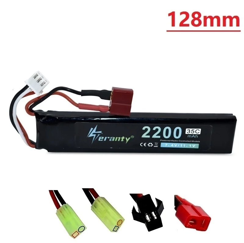 Радиоуправляемые игрушки пистолеты 2S 2200mAh 35C 7,4 V перезаряжаемая батарея с USB зарядным устройством для мини-страйкбола BB Воздушный пистолет электрические игрушки запчасти
