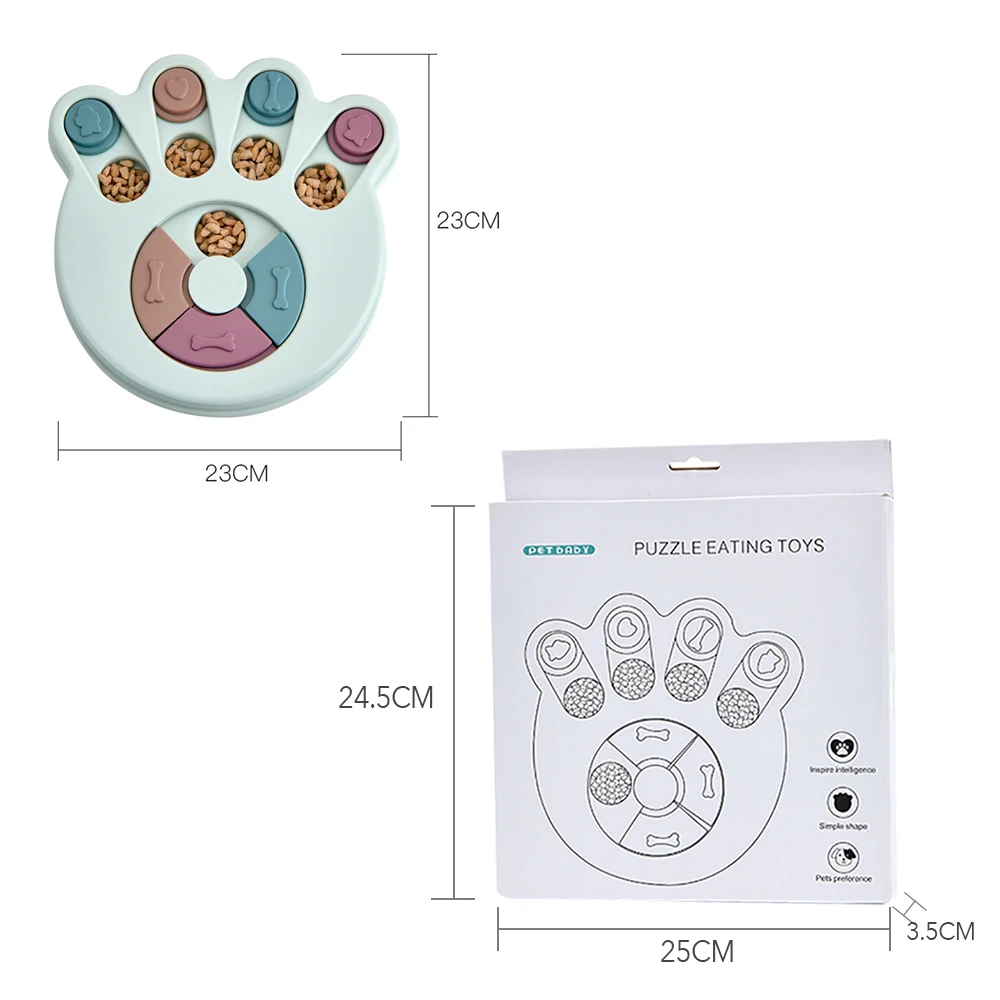 Креативная головоломка, игрушка-Кормушка для собак, едят медленную миска для кошек и собак, увеличивают рост IQ, обучающие игры для собак, кормушка, интерактивные принадлежности для домашних животных