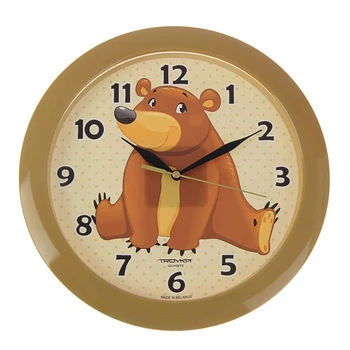 

Wall Clock, Series: Children's, "Cat Bear", 29x29 cm 1229864