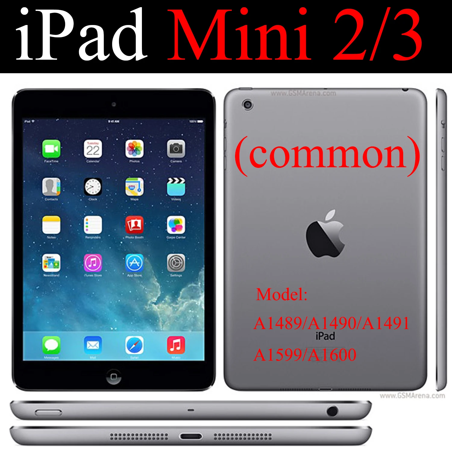 Чехол для планшета для Apple ipad mini 2 3 7,", кожаный, умный, для сна, с функцией пробуждения, с тремя сложениями, с подставкой, Твердый Чехол, Капа, сумка, Капа Для Mini2 Mini3