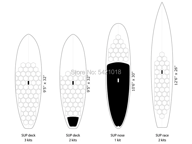 Waxless Шестигранная доска для серфинга Pad Deck тяги Surfpad аксессуары для сёрфинга 20 шт