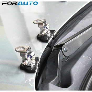 

2Pc Car universal stainless steel LED/HID bar light Mounting bracket hood engine free punching LED work light strip bracket