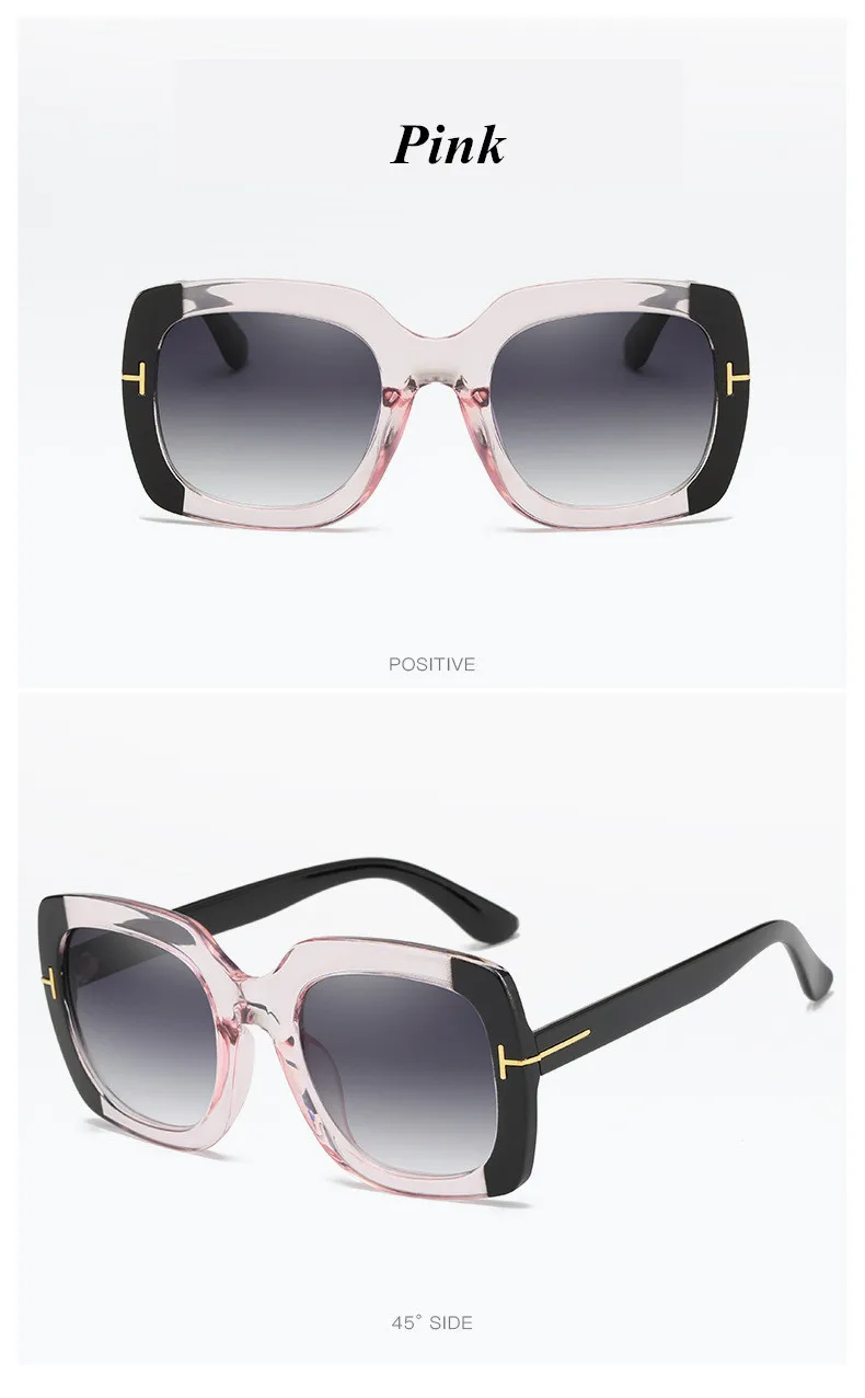 Classic Vintage Plastic Square Sunglasses Fashion Brand Design Women Travel Sunglasses Luxury Men Driving Sunglasses
