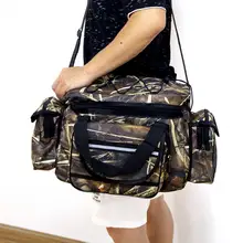 

Fishing Bag Anti-Scratch Multifunctional Fishing Backpack Adjustable Shoulder Crossbody Waist Pack Fish Lures Bag for Outdoor