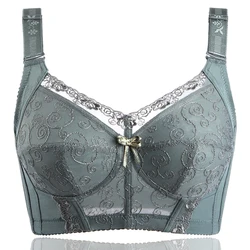 2021NEW Women's Big Size Full Coverage Floral Embrodiery Ultra-thin Bra Lingerie 34 36 38 40 42 B C D E F