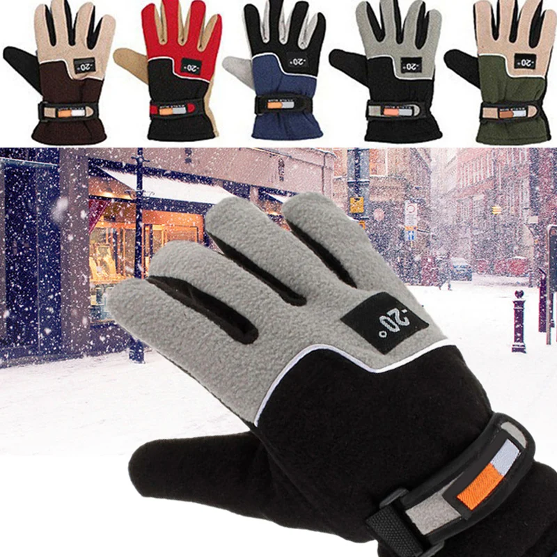 

Winter Warm Fleece Thermal Motorcycle Snow Ski Snowboard Hiking Gloves