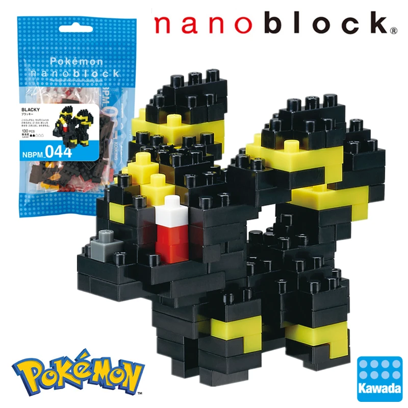 Kawada Nanoblock Покемон Пикачу аниме мультфильм 3D модель алмаз мини микро блок строительные блоки кирпичи сборки игрушки игры - Цвет: nbpm-044