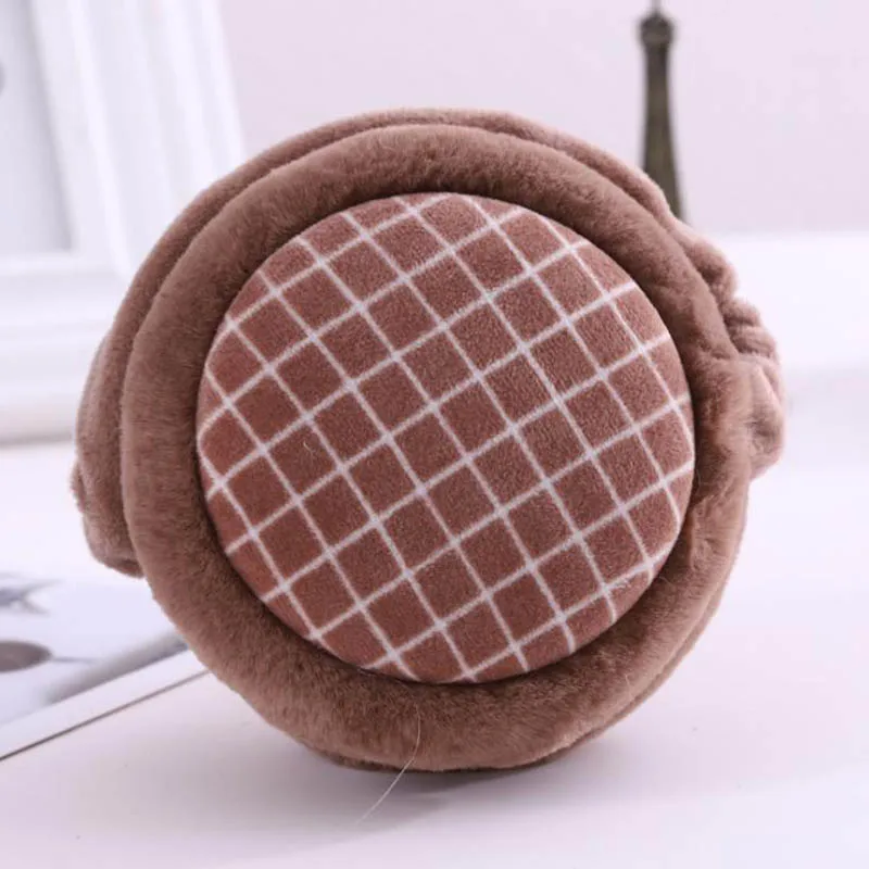 M15 Brown Calymel женские пушистые наушники зимние теплые мягкие плюшевые наушники унисекс новые милые наушники рождественские подарки меховые наушники - Цвет: M15 Brown
