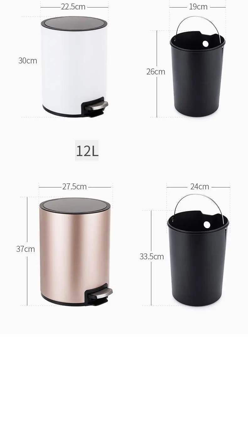 Trashcan Kosz Na Smieci мусорный бак Habitacion Cubo Basura Papelera Cocina педаль Lixeira мусорный бак корзина для мусора