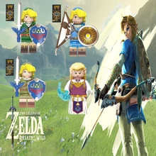 Легенда о зельдасе связь между мирами связь принцесса Зельда Aciton фигурки строительные блоки игрушки для детей аниме