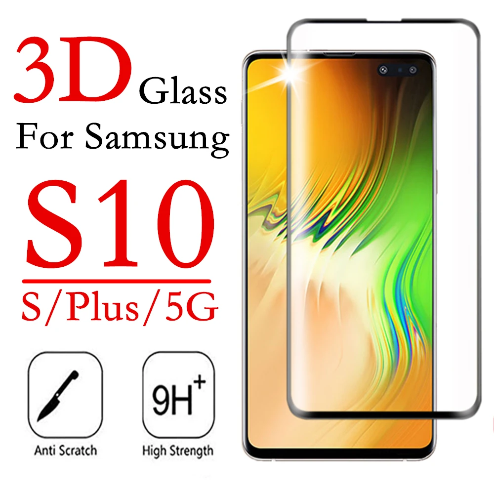 

3d s10 5g light protective glass for samsung galaxy s 10 plus lite e glas tempered 10lite 10plus 10e 10s tremp screenprotector