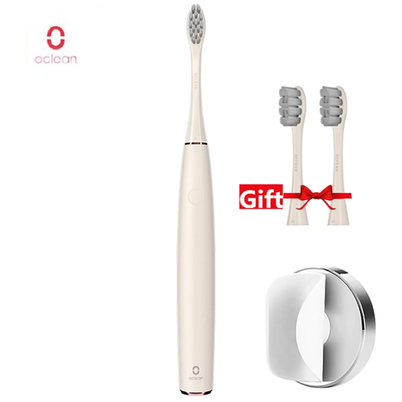Original Oclean Air Rechargeable Sonic Electric Toothbrush International Version APP Control 2 Brush Heads 1 Wall-Mounted