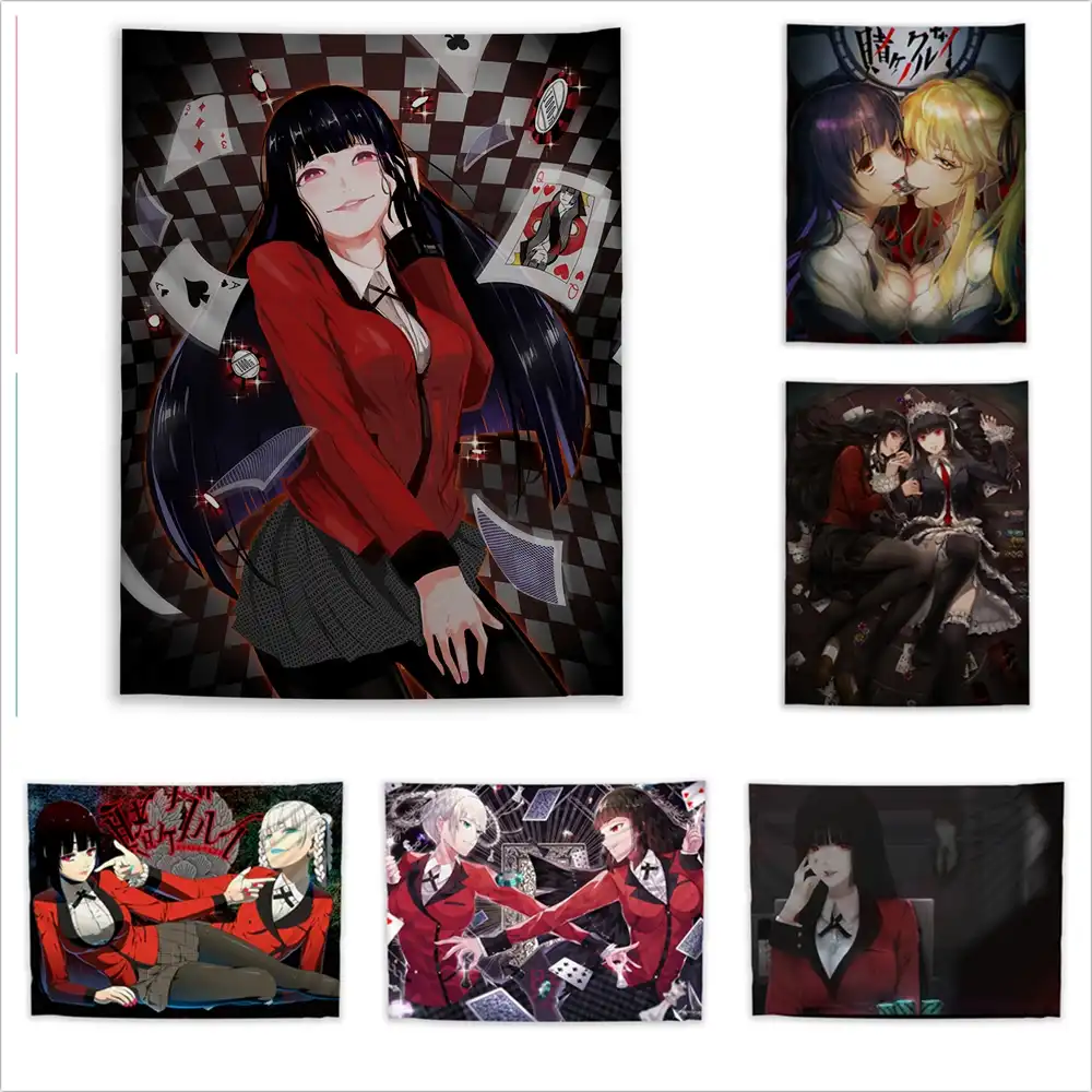 Kakegurui Jabami Yumeko Kirari Mary Tapestry Art Wall Hanging Sofa Table Bed Cover Home Decor Dorm Gift Aliexpress