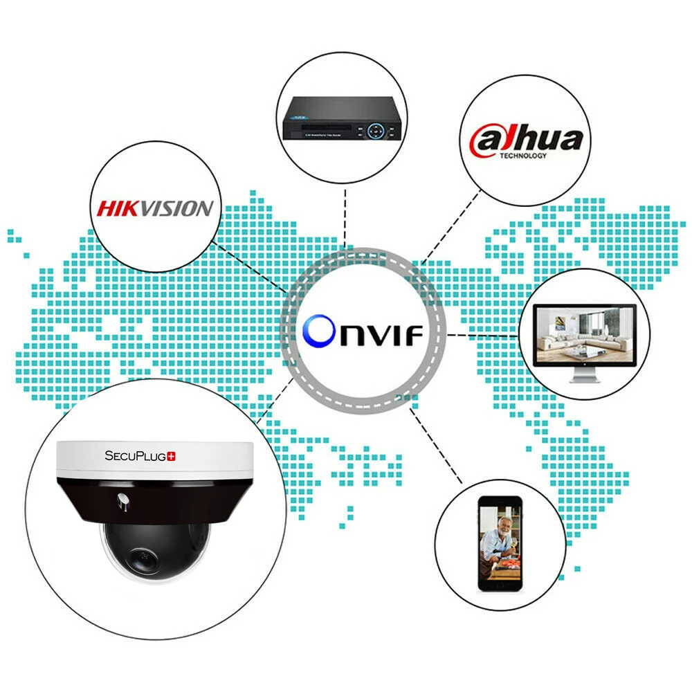 Ip-камера Hikvision совместимая 5MP PoE ip PTZ купольная камера 3X оптический зум Встроенный микрофон wifi камера безопасности