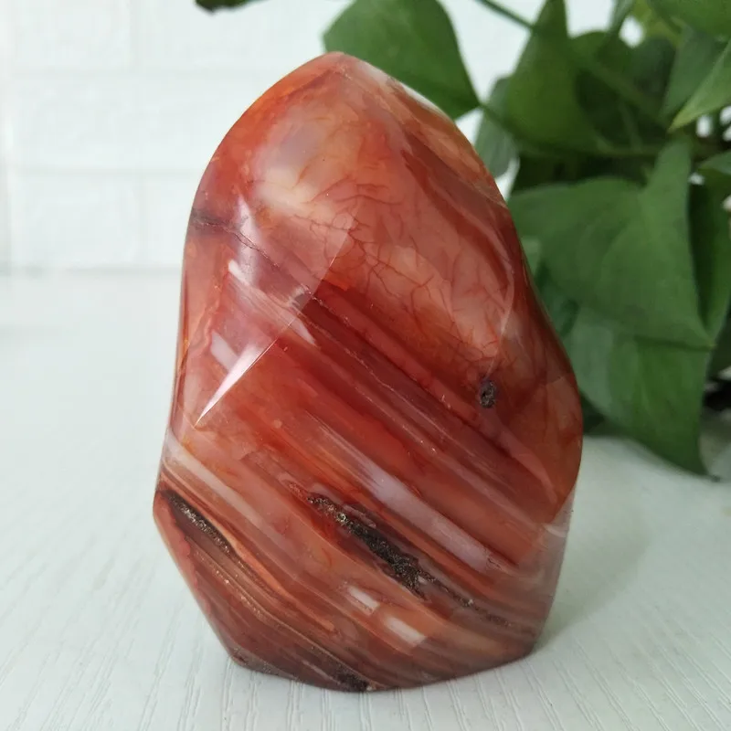 100% натуральный красный агат Кристалл пламя мини камень минеральный образец дома