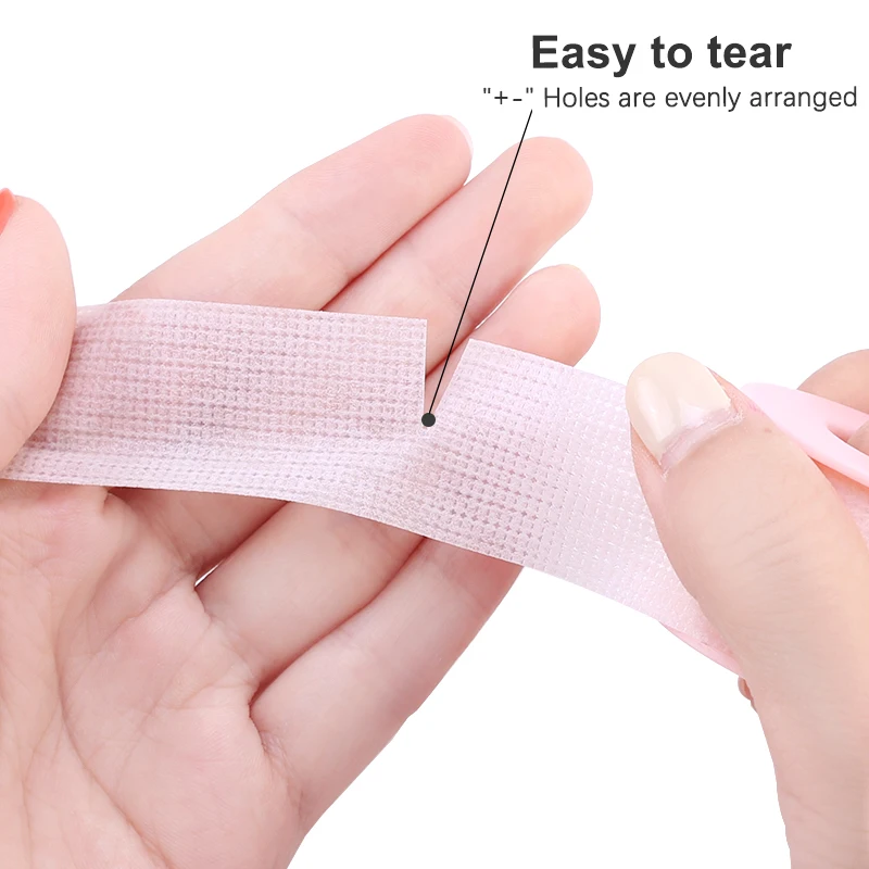 Eyelash Tape Micropore Lash Tape Breathable Easy To Tear Medical Tapes Eyelashes Extension Supplies Makeup Lashes Accessories Eyelash Extension Tape Eyelash Extension Supplies