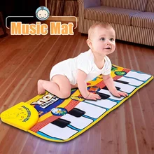 Детская сенсорная клавиатура для игр, музыкальная музыка, пение, ползание, тренажерный зал, коврик, подушки, коврики, Обучающие игрушки, подарок