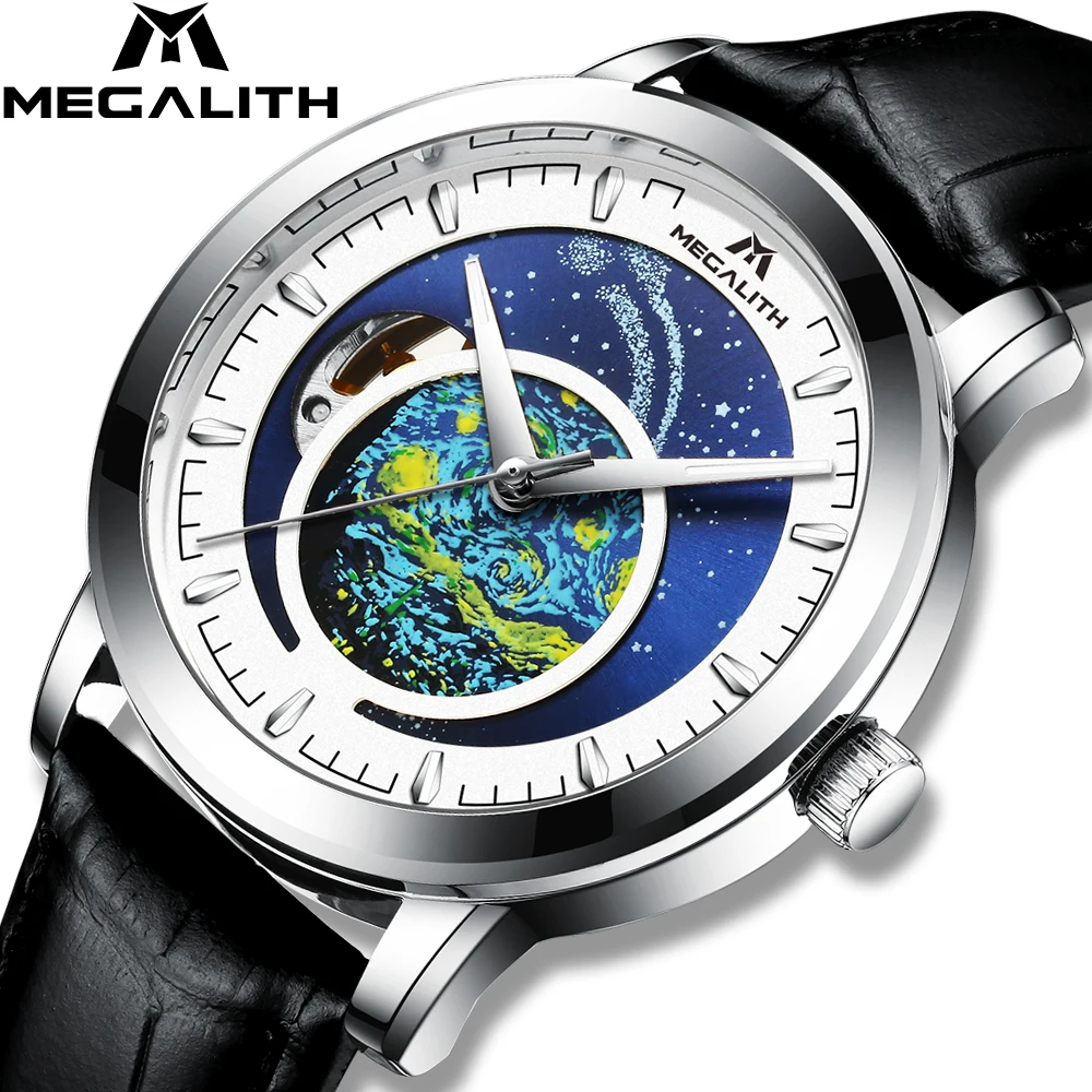 

Relogio Masculino 2020 MEGALITH Men Quartz Watches Top Luxury Brand Automatic Mechanical Starry Sky Watches Waterproof Clock Men