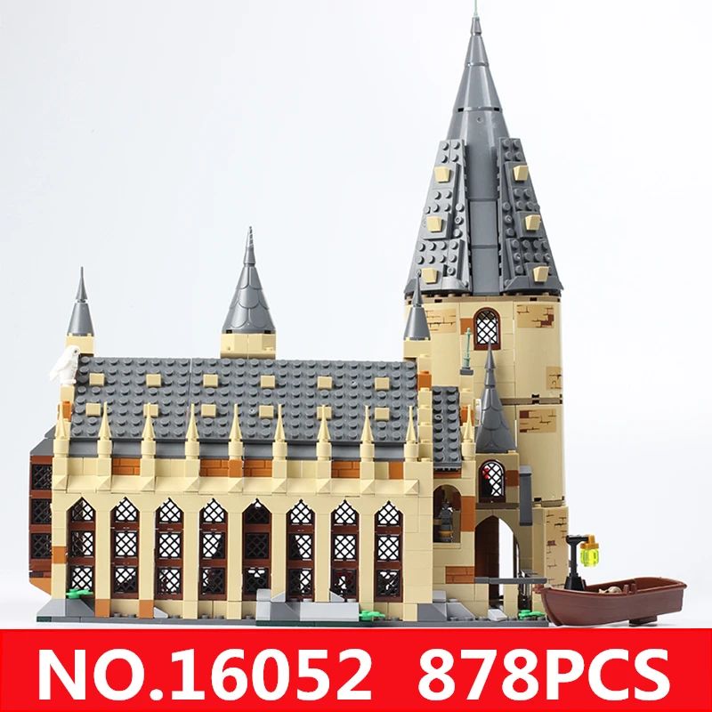 Lepinblocks замок хогвартед Great Wall House строительные блоки модель 75954 светодиодный светильник детская игрушка 11007 16052 друг фильм Волшебный мир