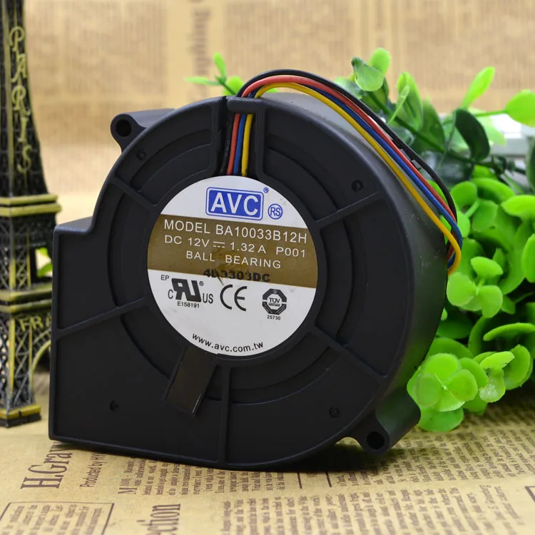 BA10033B12H 12V 1.32A 9 см 9733 3 провода 4 провода защиты электродвигателя Вентилятор охлаждения