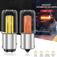 

2Pcs 1156 1157 LED Bulb Car Headlight BA15S BAY15D 5W 6 COB Brake Light Reverse Lamp Warning Signal Car Truck Light Dropshipping