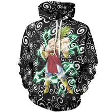 Драконий жемчуг Z толстовки пуловер с 3D принтом спортивная толстовка Dragon Ball Super Saiyan Son Goku vegita Vegito верхняя одежда