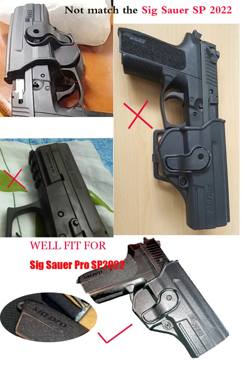 Тактическая кобура для пистолета Sig Sauer Pro SP2022/SP2009 Airsoft кобура для пистолета правой руки поясной ремень Пистолет Чехол принадлежности для охоты