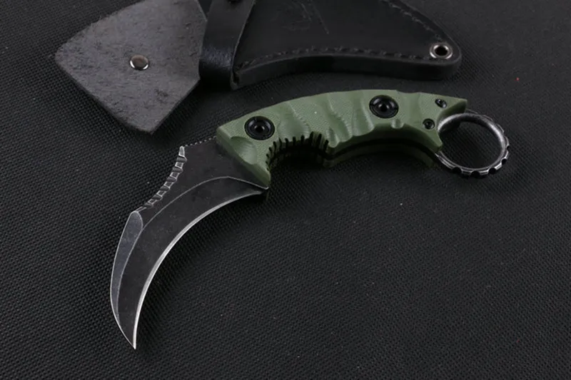 HS инструменты Strider Karambit Tactica фиксированные ножи D2 лезвие G10 ручка охотничий нож Походный нож для выживания