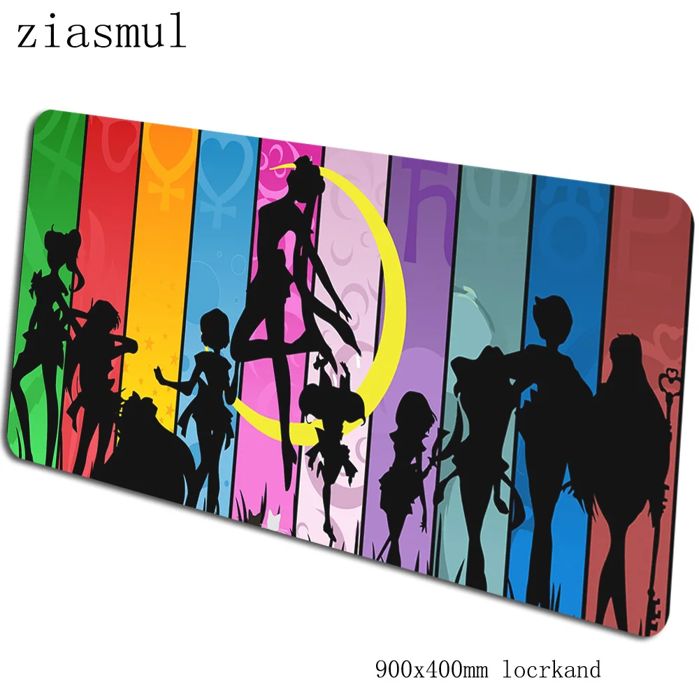 Sailor moon коврик для мыши 90x40 см, коврики для мыши, подставка для запястья, лучший игровой коврик для мыши для геймера, ПК, Большие персонализированные коврики для мыши, коврик для клавиатуры - Цвет: pattern 6