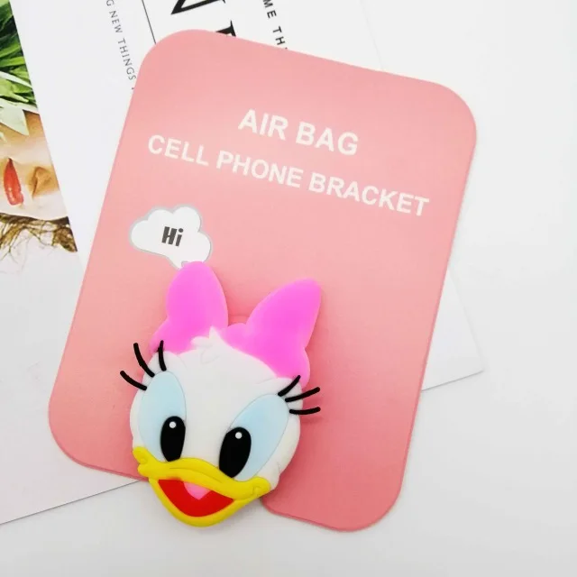 Female duck Wholesale Socket Universal Mobile Phone Stretch Bracket Cartoon Air Bag Phone Expanding Phone Stand Finger Car Phone Holder - Цвет: Female duck