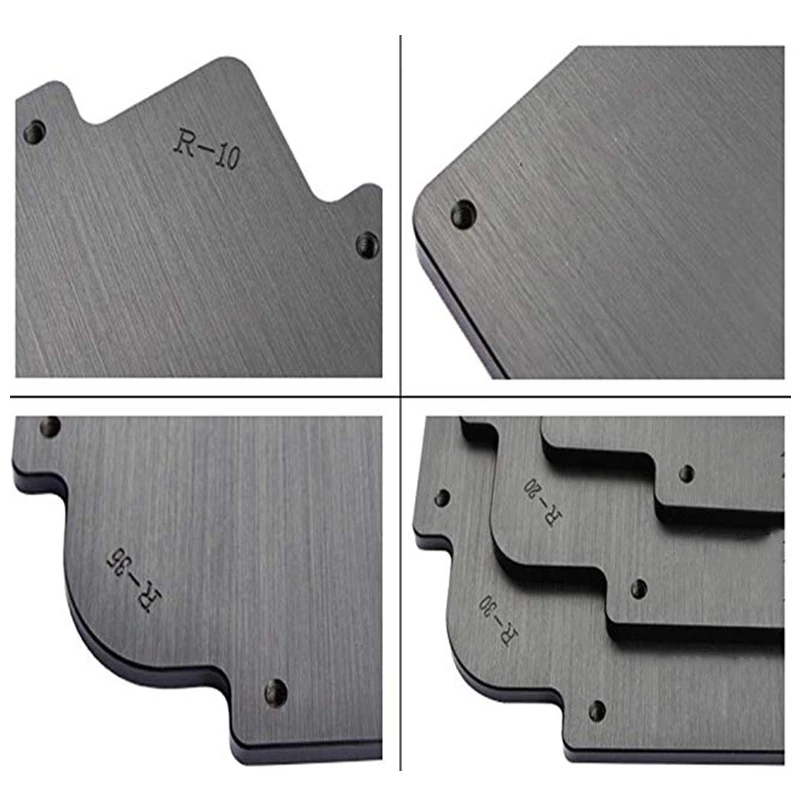 

3Pcs Round Corner Jig Bakelite Plate R Round Corner Radius Jig Router Templates Bakelite Plate Engraving Machine