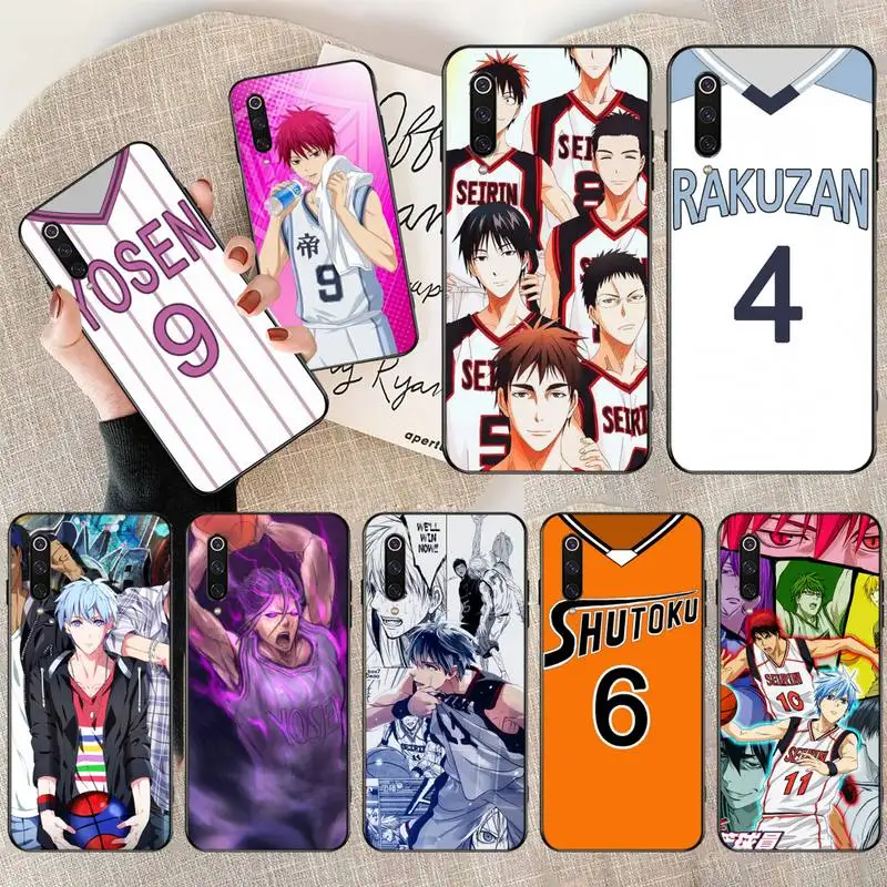 HPCHCJHM Аниме Kuroko No Basket мягкий силиконовый черный чехол для телефона Xiaomi Mi10 10Pro 10 lite