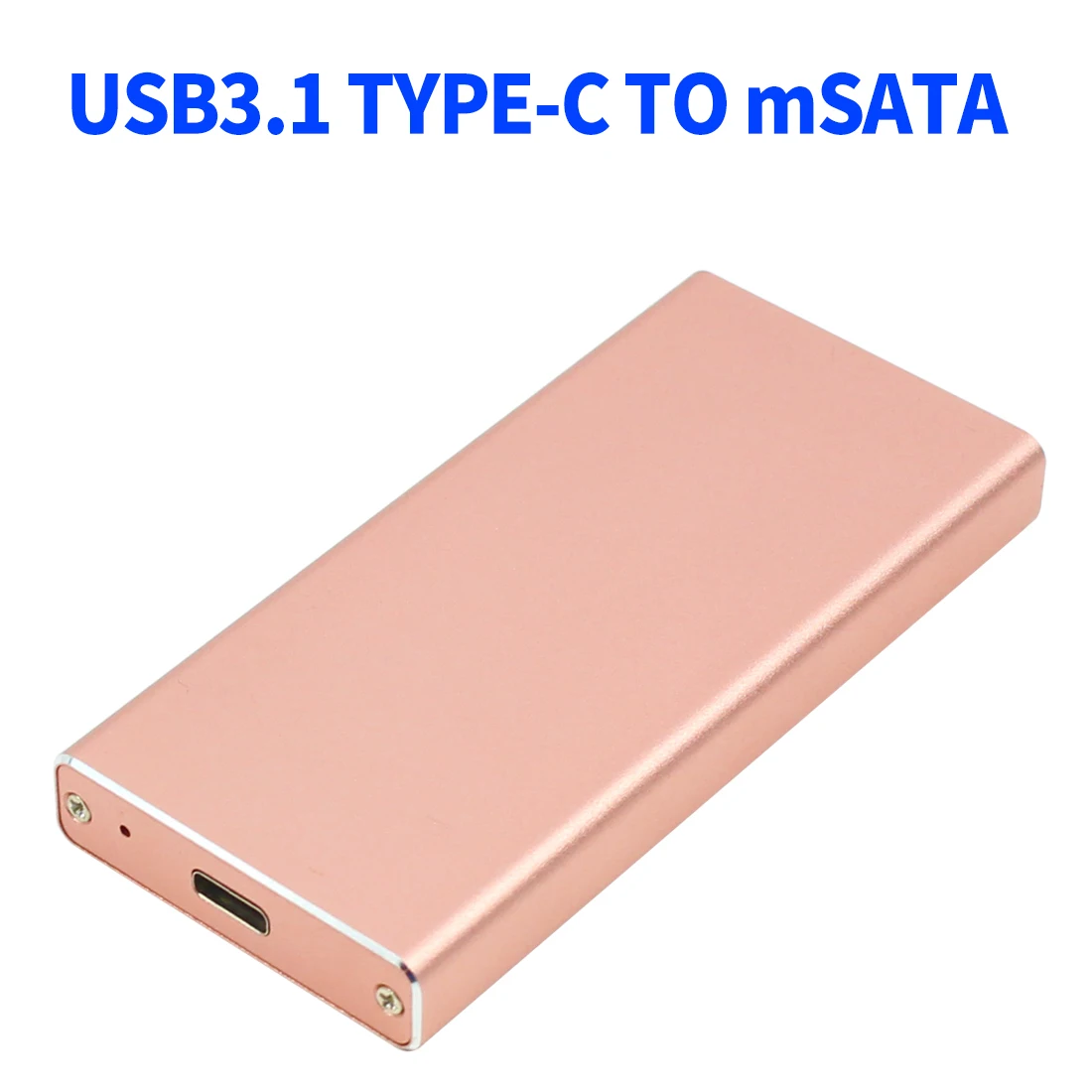 Алюминий 5 Гбит USB3.1 Тип-C mSATA 3.0/2.0 Корпуса для жёстких дисков Box Дело plug and play