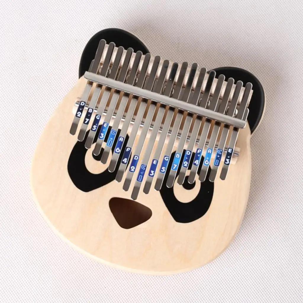 17-Key Kalimba Scale Note Sticker Finger Percussion Music Parts Access Kids Gift Kit for Beginner Learner Musical Set