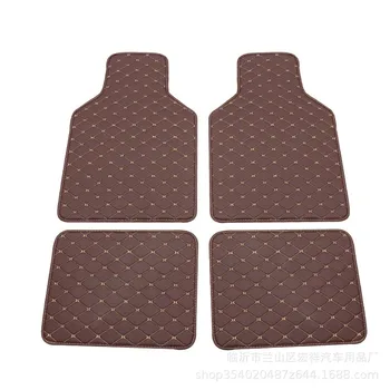 

Brown Car floor mats for RHD/LHD BMW 3 5 7 Series car styling waterproof carpet floor mats