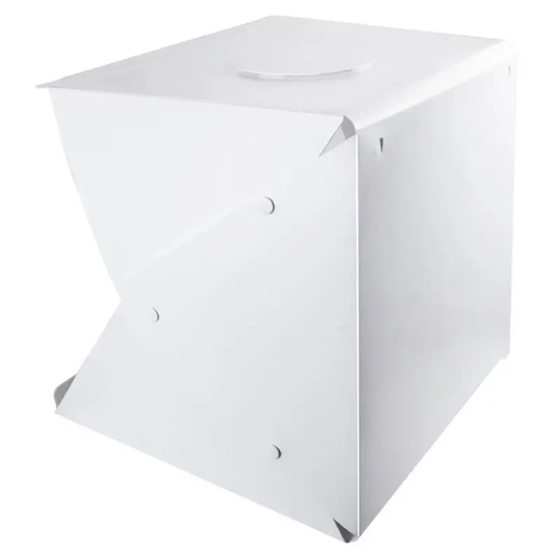 

Portable Photo Studio Shooting Tent,16 Inch Small Foldable LED Light Box Softbox Kit with 4 Colors Backdrops for Photography, Bu
