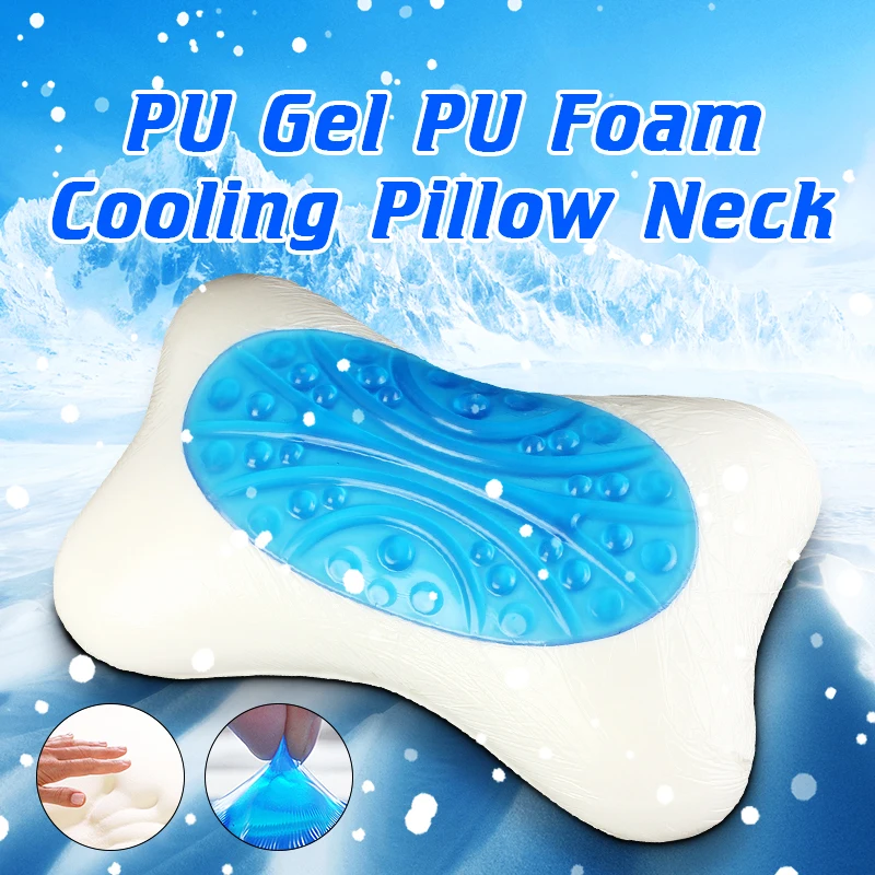 Подушка с эффектом памяти охлаждающая гелевая поверхность дышащая мягкая