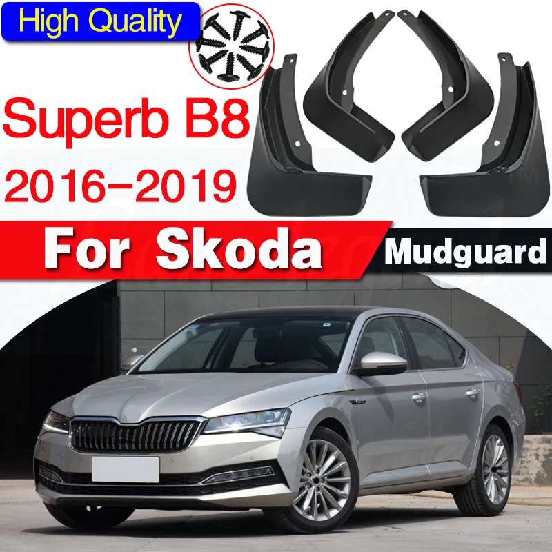 Geformt Auto Schlamm Flaps Für Skoda Superb 3 B8 2016 - 2019