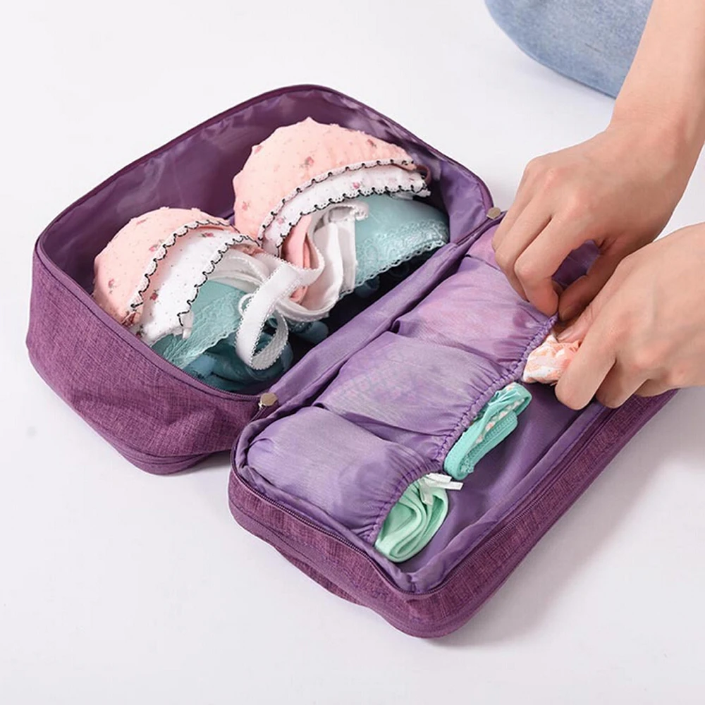Портативная женская сумка для хранения на молнии для путешествий, нижнее белье, бюстгальтер, органайзер для нижнего белья, США