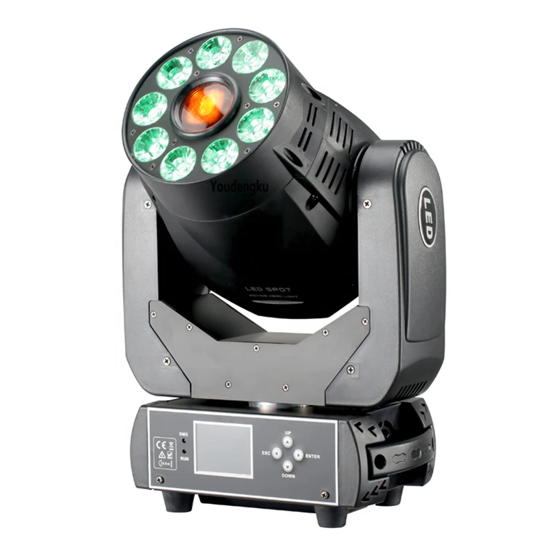 4pcs Spot+Wash 2IN1 Led Moving Head Light 75W white+9x12W RGBWA UV 6IN1 LED Spot moving gobo lights | Освещение