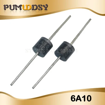 

20pcs Rectifier Diode 6A 1000V R-6 6A10 free shipping