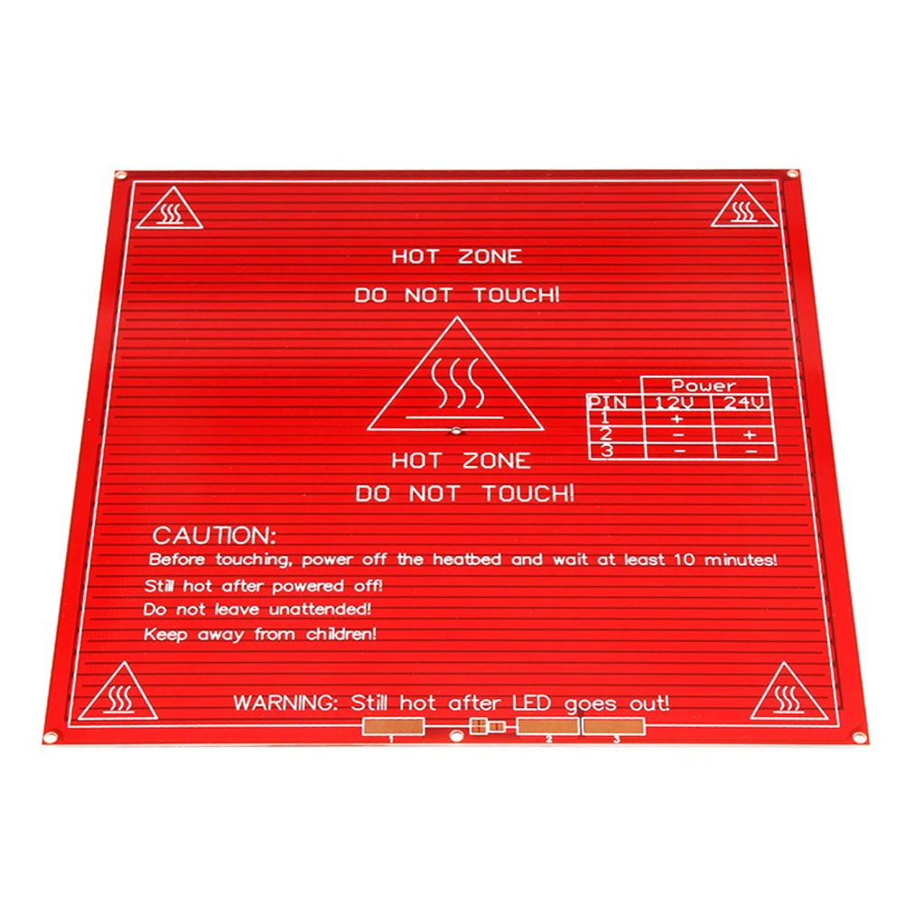 Управление двойной Мощность горячее небольшое 3D-принтеры MK2B инструменты для ПХБ светодиодных аксессуаров Запчасти пластина 1,0 до 1,2 Ом Тепло Кровать 12V 24V