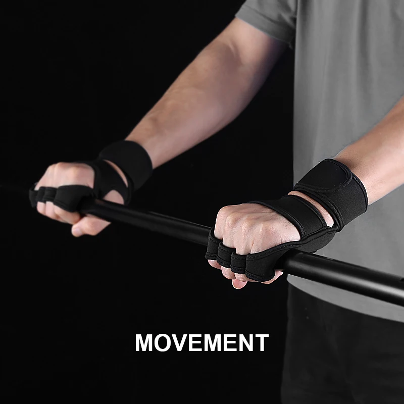 Kyncilor Weight Lifting Gym Gloves Women Men Fitness Sports Gloves Body Building Gymnastics Grips Stripe Gym Hand Palm Gloves