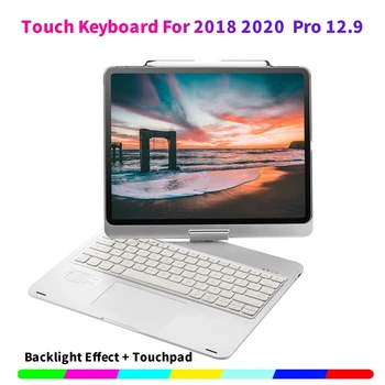 

Press Keyboard for 2018 2020 iPad Pro 12.9inch Rotatable Flip Tablet Case Bluetooth Keyboard Wireless Keyboard
