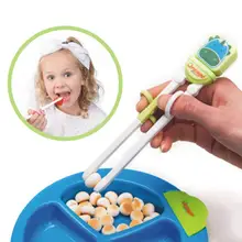 Мультфильм животных силиконовые Детские начинающих учебные палочки для еды помощник Посуда