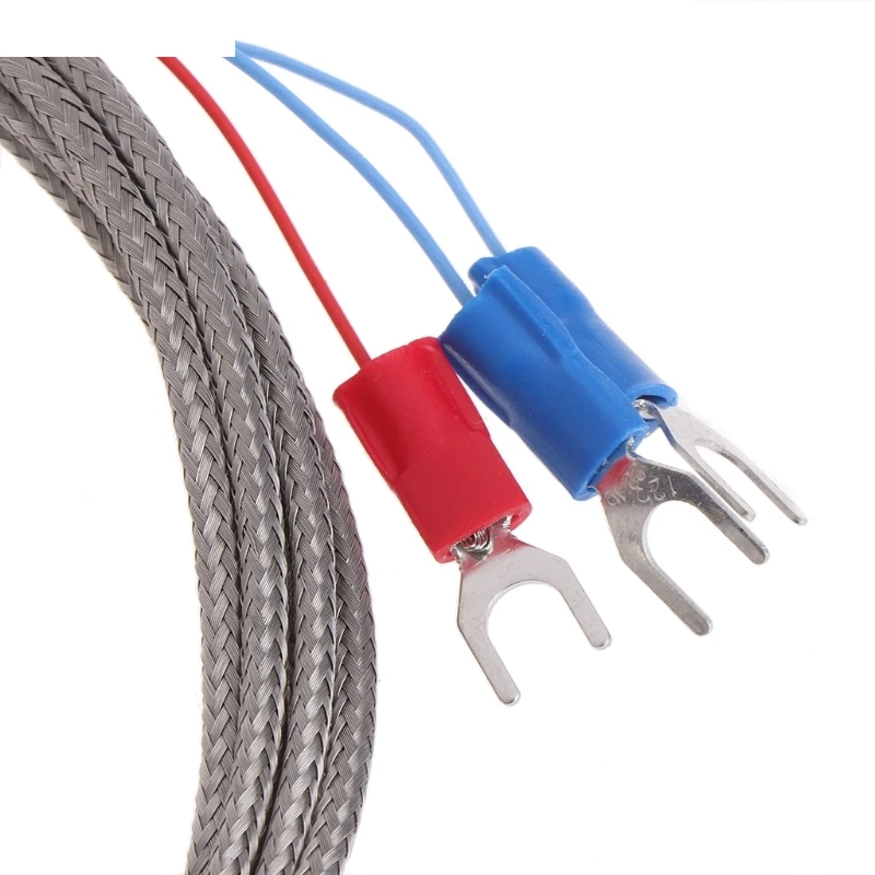 K-Type Temperature Sensor RTD Stainless Steel Thermocouple Temperature Probe 1/2 NPT Detachable 3-Pin Connector with 2m 6.6ft Cable Temperature Sensor K-Type Temperature Sensor RTD Stainless Steel Thermocouple Temperature Probe 1/2 NPT Detachable 3-Pin Connector with 2m 6.6ft Cable Temperature Sensor