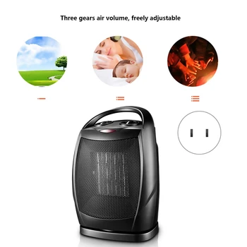 

1500W / 750W Ceramic Space Heater with Overheat Protection Tip-over Protection Portable Heater with Thermostat Control for Offic