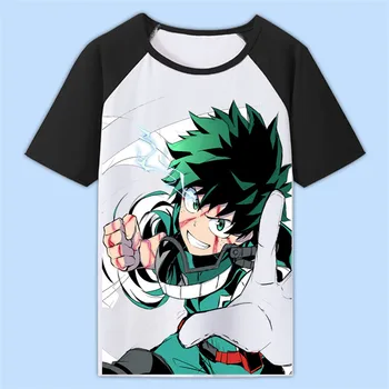 

[STOCK]Hot Anime My Hero Academia TODOROKI SHOTO T-Shirt Unisex Animation Around For Cosplay Costume Halloween Free Shipping New