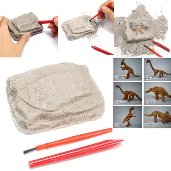 

1Set 9.5x6.5x3.5cm Dinosaur Excavation Kit Simulation Archaeology Digging Up Fossils Toy Model Children Learning Educational Toy