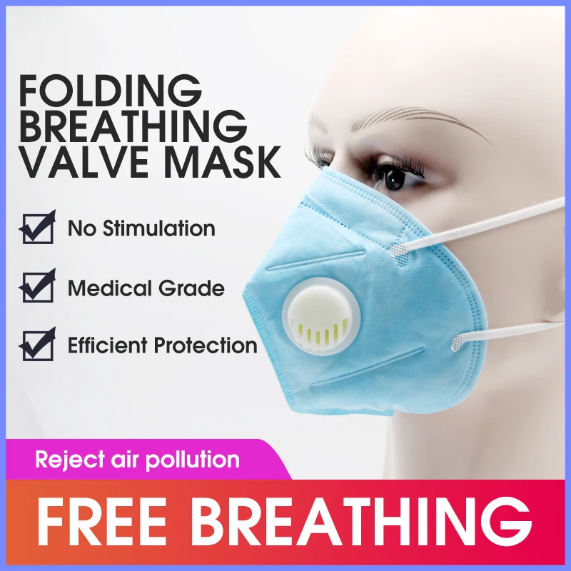 

Dust-proof Filter Mouth Mask Anti-Dust PM2.5 Breath Valve Facial Protective Cover Beauty Medical Salon Face Mask Makeup Flu Mask